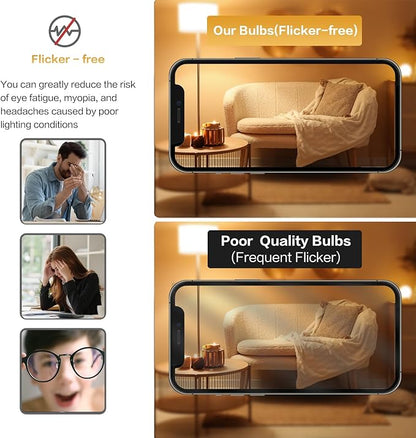 Vgogfly Led Light Bulb 25W- 3 Watt Equivalent Energy Efficient, Daylight 5000K, Non-Dimmable, E26 Base for Bedroom, Living Room Lamps - Long-Lasting, 2-Pack