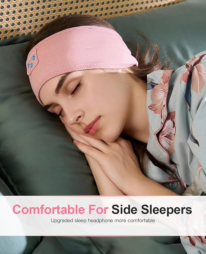 Perytong 2-Pack Sleeping Headphones Wireless Bluetooth, Headband Headphones with Ultra-Thin Speakers, Bluetooth Headband for Side Sleepers, Running, Workout, Insomniac, Travel, Meditation
