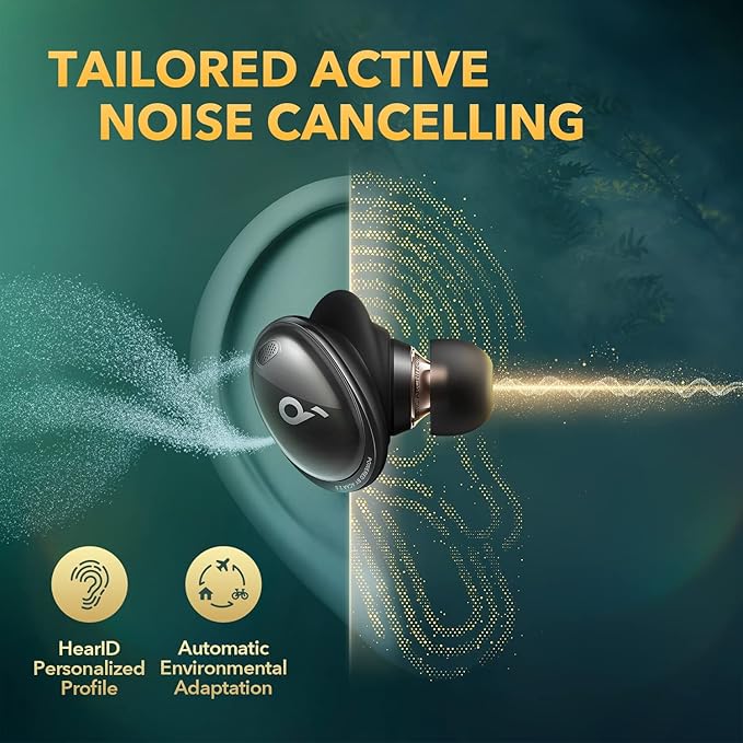 Soundcore by Anker Liberty 3 Pro True Wireless Noise Cancelling Earbuds - Black (Renewed)