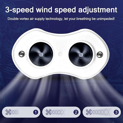 Electric Anti Snore Device, Adjustable Wind Speed Snoring Solution, Mini Anti Snoring Devices Nose Vents Plugs,Stop Snoring for Men & Women