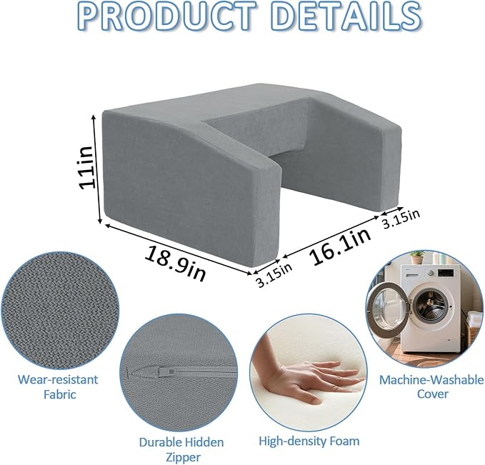 Lap Pillow Desk - Gaming Pillows for Lap, Multi-Functional Reading&Book Pillow and Machine Washable Desk Pillows for Napping, Work & Sofa Couch Use