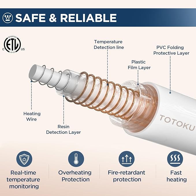 Westinghouse Electric Blanket King, Heated Blanket King Size with 10 Heating Levels and 1 to 12 Hours Heating Time Settings, Flannel to Sherpa Reversible, Machine Washable (90" x 100", Red)