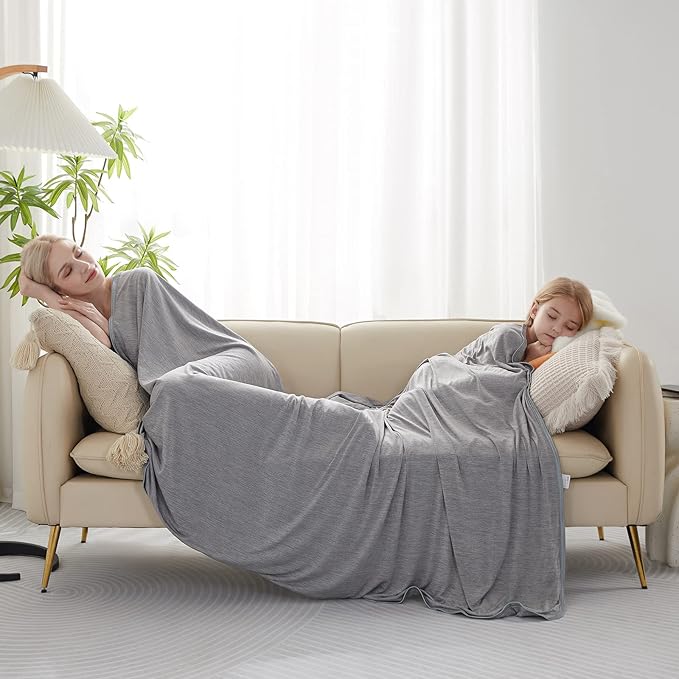 Marchpower Arc-Chill Cooling Blanket for Hot Sleepers - Twin Size, Japanese Cooling Fiber Absorbs Body Heat, Lightweight Soft Cold Blanket for Summer Sleeping