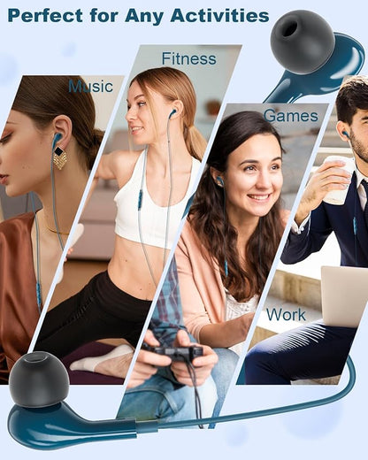 USB C Headphones for iPhone 15 Plus 16 Pro 17 Pro Max Samsung Galaxy Headphones S24 S23 Ultra S26 S25 S22 A56 A55 A26 A16 Pixel Xiaomi Wired Earbuds Magnetic in-Ear Type C Earphones with Microphone