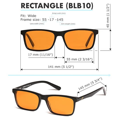 +1.0 +1.5 +2.0 +2.5 Orange Blue Light Blocking Reading Glasses for Better Sleep - Migraine Glasses for Women & Men