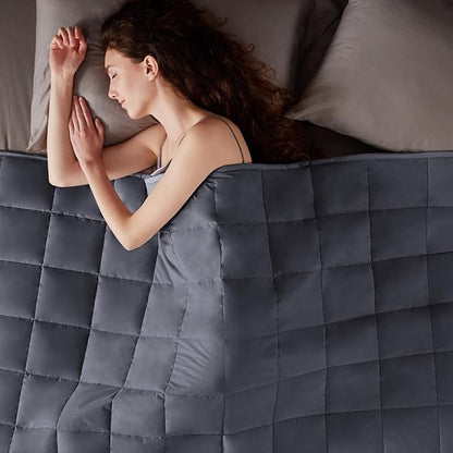 Weighted Blanket Kids (36"x48" 5lbs),Ultra Soft and Cozy Cooling Weighted Blanket Kids,Heavy Blanket with Machine Washable Soft Blanket, Dark Grey