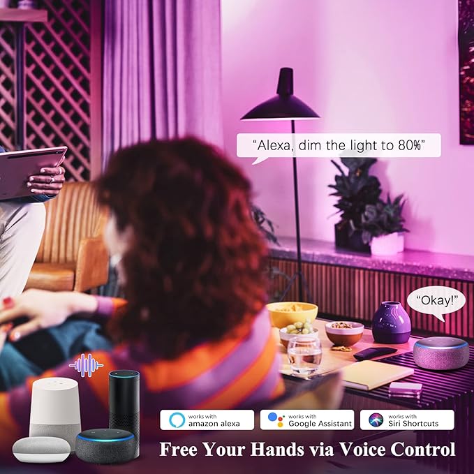 DiCUNO Smart Edison Bulb G80, Color Changing WiFi Smart Light Bulb, Vinatge Globe Filament Bulb Compatible with Alexa & Google, Dimmable with App, 50 Watt Equivalent 450LM, No Hub Required, 1 Pack