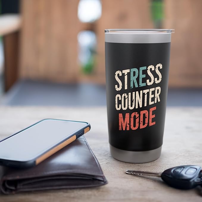 Relaxation Breathing Vagus Nerve Stimulation Stress Relief Stainless Steel Insulated Tumbler