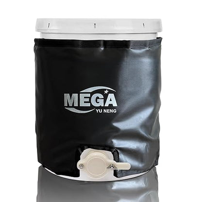 Honey Heater,Pail Heater,Drum Heater,Drum Heating Blanket,5Gal Band Heater,Honey Bucket Heater, Fixed Internal Thermostat and Timers Max Temp 130℉,350W,120V.