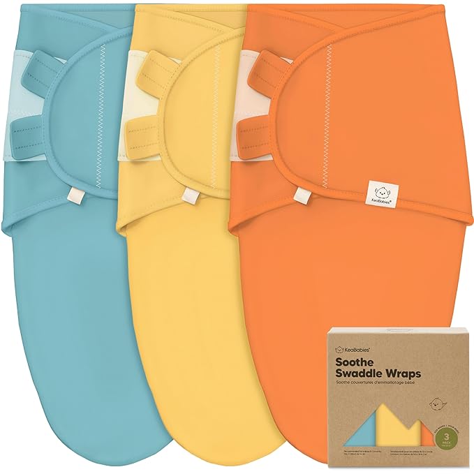 3-Pack Organic Baby Swaddle Sleep Sacks - Swaddles for Newborns, Infant 0-3 Months, Baby Girls, Boys, Soft & Snug Newborn Sleep Sack, Nursery Swaddling Blankets (Valiant, OS)