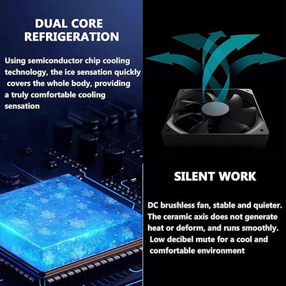 130W Bed Cooling System Water Cooling Pad 2 Gear Adjustment 12 Hour Timing Portable Bed Chiller Summer Mattress Cooler with Heating Function(Size:Double style)