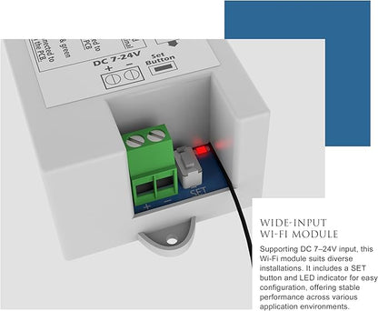 Blütezeit WiFi Module for MS Series Swing Gate Openers – eWeLink App Control, Alexa/Google/Siri Compatible, Single-Button Cycle Operation, 2.4GHz Smart Remote Access