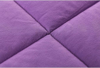 RelaxBlanket Weighted Blanket | 60''x80'',12lbs | for Individual Between 110-160 lbs | Premium Cotton Material with Glass Beads | Purple