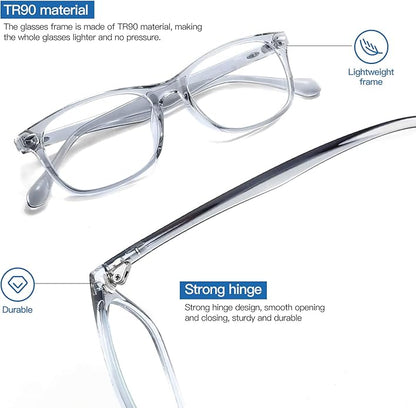 Gysnail Blue Light Blocking Computer Glasses Men/Women, Eye Fatigue Relieve & Better Sleep, Blue Blocker Gaming Glasses