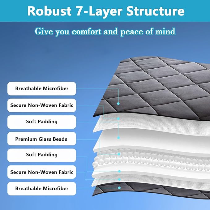 AIZYR Weighted Blanket Heavy Blanket with Glass Bead, Soft Blanket for Sleeping High Breathability Comfort Blanket for Adults & Couple All Season,48.0" 72.0"/11.9LB