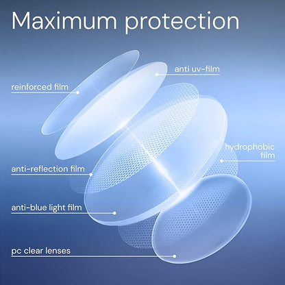 livho Gaming Blue Light Blocking Glasses for Better Sleep, Premium Night Driving, Computer Blockers for Man & Woman