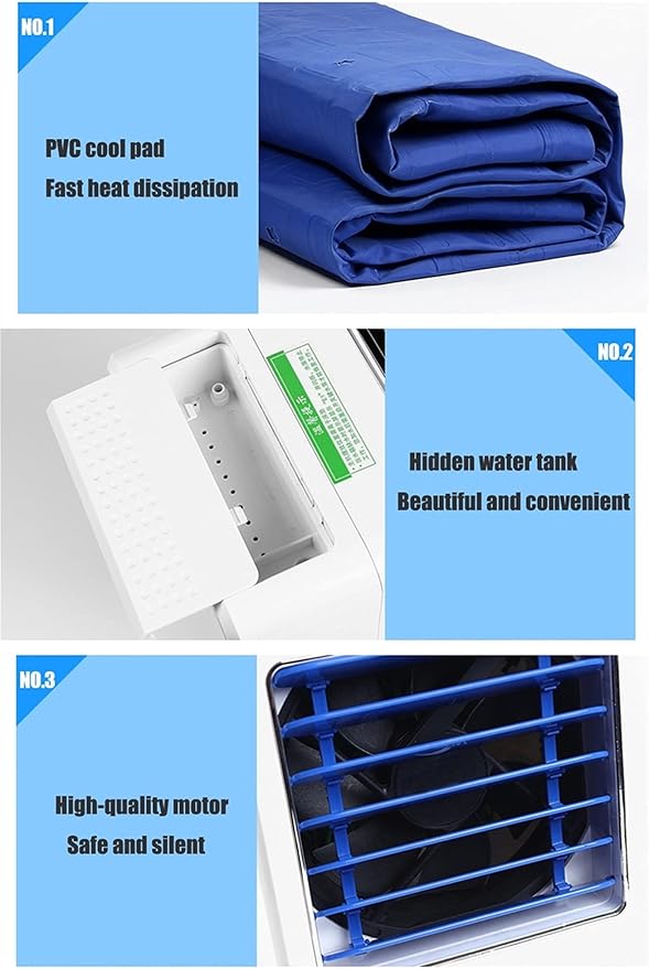 Mattress Cooler Air Conditioning Water Cooling Mattress System, Bed Cooling Mattress Pad - Individual Temperature Control Mattress Evaporative Cooling Toppe (Color : Single)