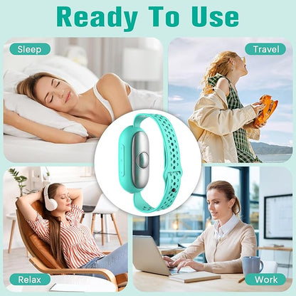 Sleep Aid Device, Hand Micro-Current Sleep Instrument Anxiety Device, Portable Rechargeable Sleep Aid for Anxiety and Insomnia (Blue)
