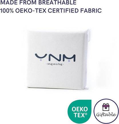 YnM Exclusive Cooling Duvet Cover for Weighted Blankets with 16 Strings (Light Grey, 60"x80")