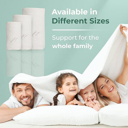 Memory Foam Mattress Protector - Organic Cotton, Eco-Friendly Greenshield Water Resistance, Kool-Flow Breathable Stretch Fabric, All USA Made, Best for Pillow-Top & Bed Topper Pads: California King