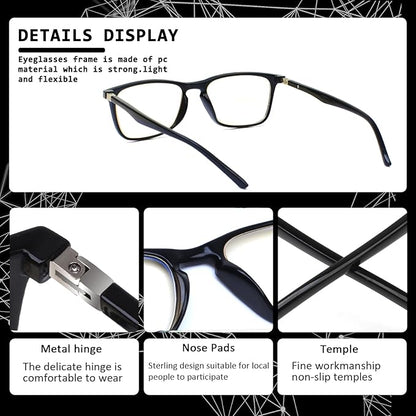 JOSCHOO 4 Pack Reading Glasses Blue Light Blocking Computer Readers Men and Women Glasses of Reading （4 Mix Clour, 0.75