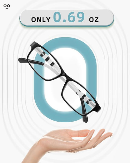 Reading Glasses for Women, 5 Pack Blue Light Blocking Readers, Lightweight Eyeglasses with Spring Hinge