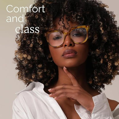 miyya Blue Light Glasses for Women & Men – Oversized UV & Blue Light Blocker Chunky Frames, Stylish Eyewear Accessories
