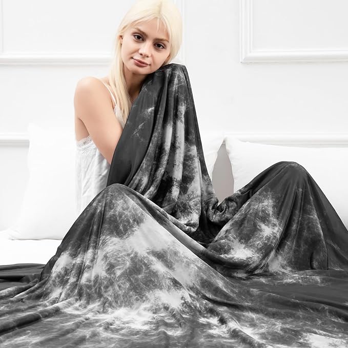 Marchpower Cooling Blanket for Kids, Cool Blankets for Hot Sleepers, Arc-Chill Double-Sided Cooling Fabric Q-Max>0.5, Tie Dye Summer Blanket Cold Blankets for Sleeping
