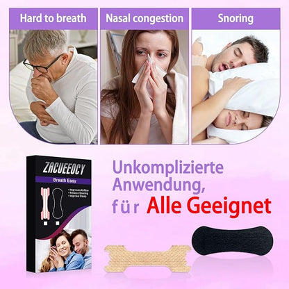Nasal Strips for Snoring, 60 Count Extra Strength Nose Strips for Breathing, Anti Snoring Devices for Sports and Sleep, Help Stop Snoring, Relieve Nasal Congestion, Drug-Free,Deeper Sleep