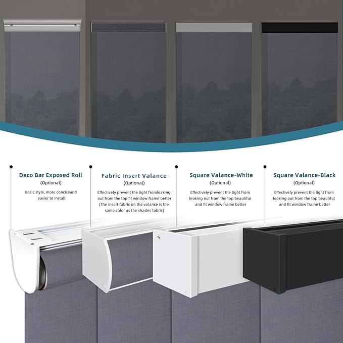 Motorized Blinds with Remote,60% Blackout Light Filtering Shades Compatible with Alexa Google Homekit,Remote Control Motorized Shades,Custom Size,Dark Heather Grey