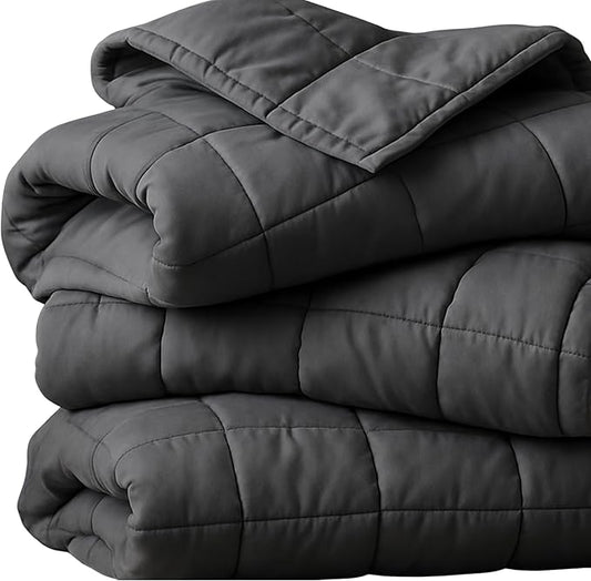 HomeSmart Weighted Blanket 15lbs, Individual Size, 60"x80", Sized for Use As Personal Weighted Blanket, Soft Breathable Fabric,