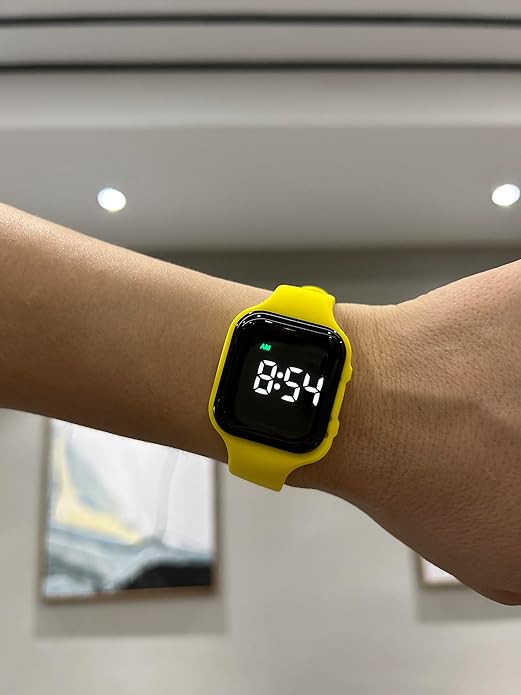 Vibrating Alarm Watch Rechargeable 15 Alarm Reminder Wristband Potty Training Watch with Lock Screen