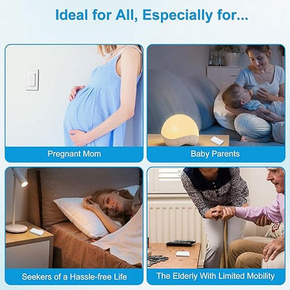 15 amp Plug with Remote,GreenCyle 3 Remote Control Outlet Plug with 1 Switch,Wireless On/Off Light Switch Wall Mounted,15A/1500W,TUV List,No Wiring Needed,500ft RF Range,for Lamp,Household Appliances