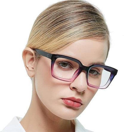 MARE AZZURO Blue Blocking Eyewear Women Computer Glasses Stylish Gaming Eyeglasses Female Purple Frame No Magnification