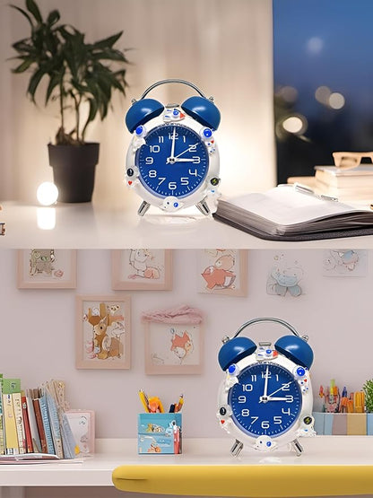 Loud Alarm Clock, Alarm Clock for Kids,Loud Bell for Heavy Sleepers,Ok to Wake Clock for Kids, Perfect for Bedroom Decoration, It Can Also Be Used as a Great Gift for Family and Friends