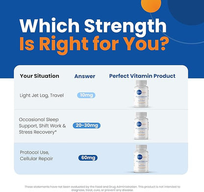 60mg Extra Strength Melatonin MAX - High Dosage Melatonin, Vegan, Non-GMO, Gluten-Free (1-Pack)