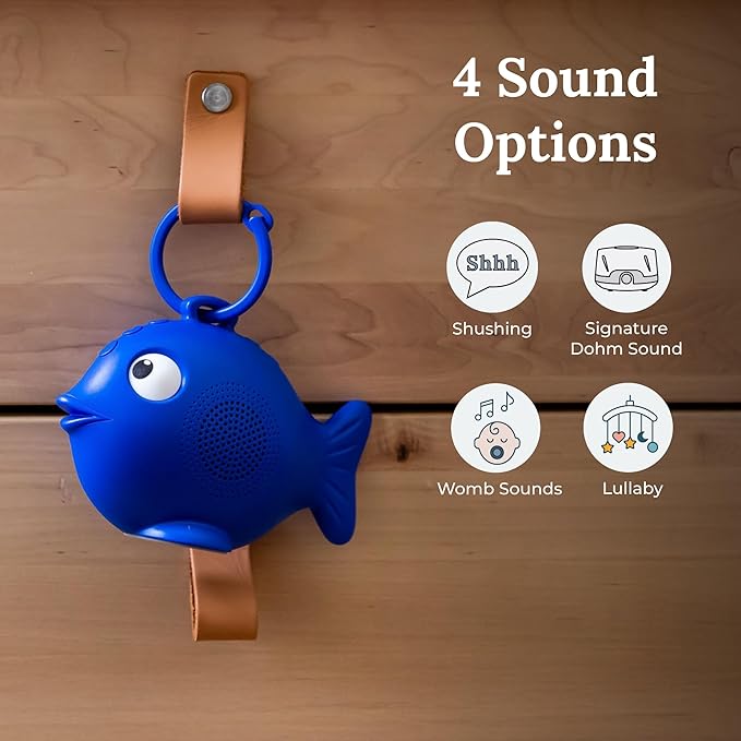 Yogasleep Baby Sea Soother White Noise Sleep Sound Machine, 4 Relaxing Sounds & Auto-Off Timer for Infants & Child, Noise Cancelling Sleep Aid for On-The-Go Use & Travel, Registry Gift