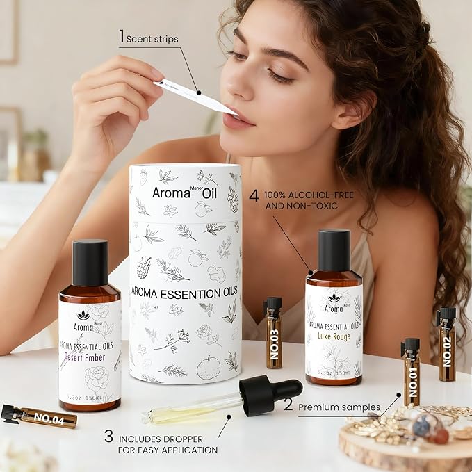 Hotel Scents Luxe Rouge 150mL Essential Oil Scent for Diffusers - The Exotic Spice of Saffron, Ambergris, Woody nuances, and Musk - Oil Blends for Aromatherapy - Home Luxury & Hotel Scent Collection