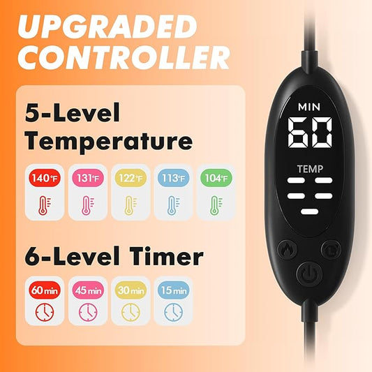 Heated Eye Mask – Warm Compress for Dry Eyes, USB Electric Heating Pad for Stye & Chalazion Eye Treatment, Eye Sleep Mask for Dark Circles and Puffiness Relief (Pink)