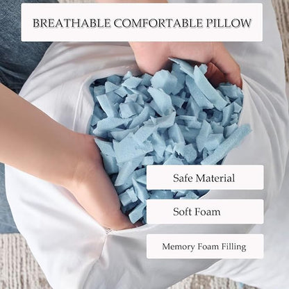 Full Body Pillow 20x54 Inch,Memory Foam Pregnancy Pillow for Side Sleepers,Orthopedic Back Support Maternity Pillow for Women (with Removable Cover),Checkerboard Print in Black/White