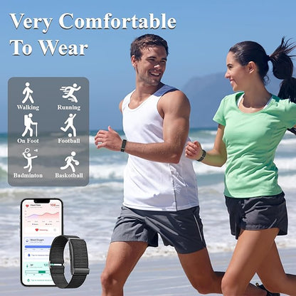 Smart Bracelet,Health and Fitness Tracker,24/7 Heart Monitor & Sleep Tracker, Multi-Sport Tracker Wristband with Free APP (Black)