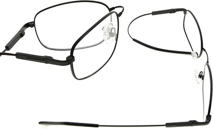 Eyekepper 97% Blue Light Blocking Reading Glasses-Better Sleep Computer Readers-Mens Womens Memory Titanium