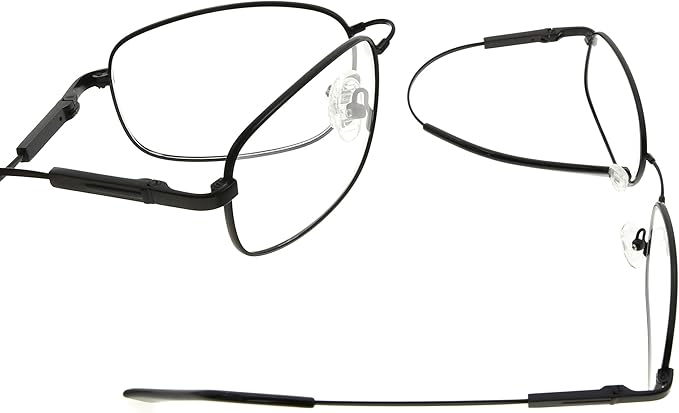 Eyekepper 97% Blue Light Blocking Reading Glasses-Better Sleep Computer Readers-Mens Womens Memory Titanium