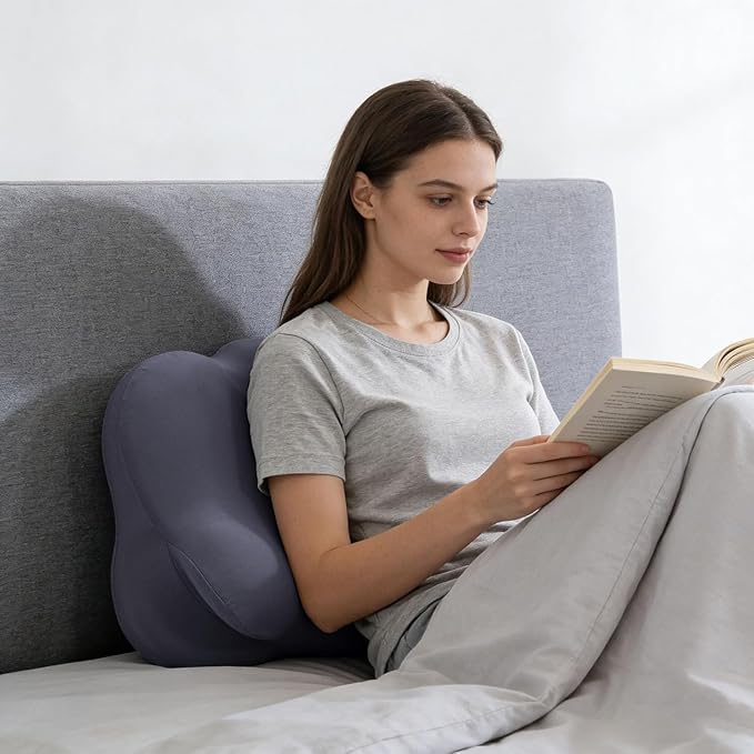 Ergonomic Adjustable Cervical Memory Foam Pillow - Cloud-Like Support, Breathable Cooling Pillowcase, Orthopedic Neck Pain Relief for Side/Back/Stomach Sleepers Home, Bedroom & Travel (Gray)