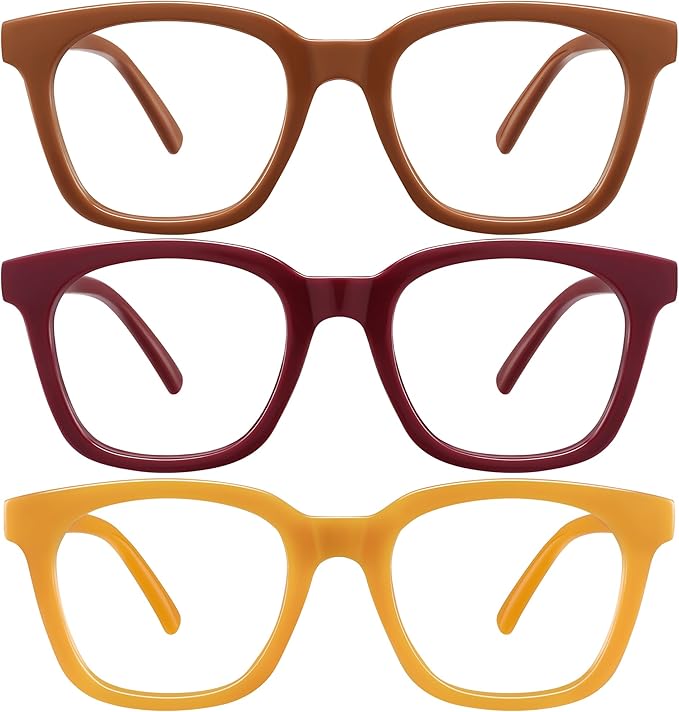 Reading Glasses for Women Men - Blue Light Blocking Magnifying Readers,Oprah Square Anti-Glare Computer Eyeglasses