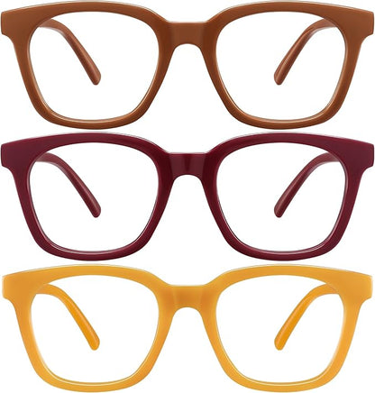 Reading Glasses for Women Men - Blue Light Blocking Magnifying Readers,Oprah Square Anti-Glare Computer Eyeglasses