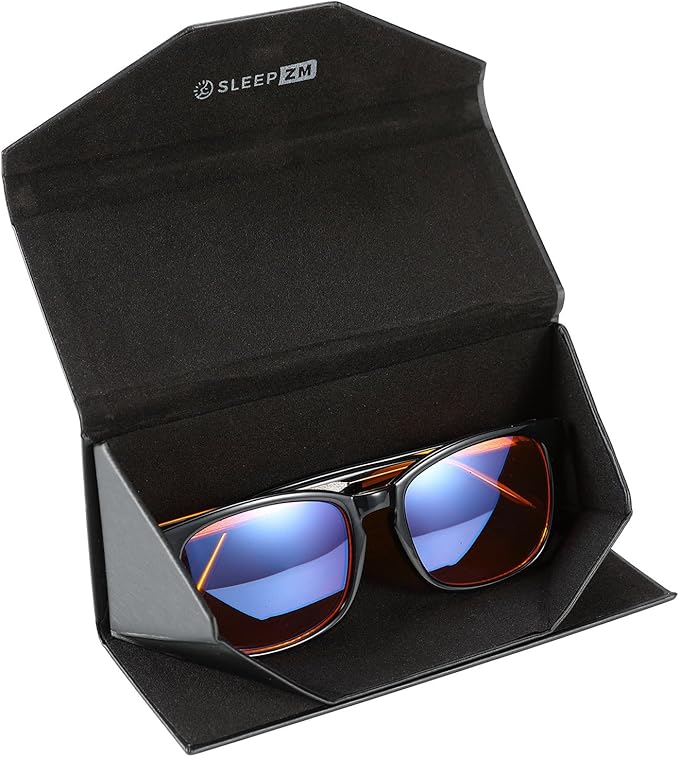 100% Blue Light Blocking Glasses - Better Sleep Anti Eye Strain Protection - Computer Gaming Women Men