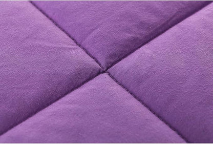 RelaxBlanket Cotton Weighted Blanket 100% Cotton with Premium Glass Beads for All-Season 60''x80'' 20lbs,Purple