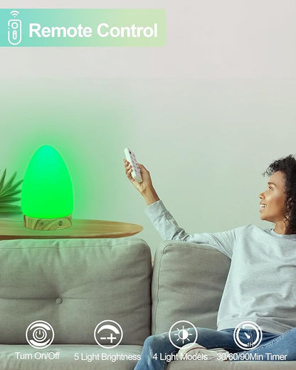 Green Light Therapy Lamp for Migraines Headaches Insomnia Sleep Light Sensitivity Anxiety Relief 520nm Narrow Band Green LED Multi-Mode Warm Natural Cold White Light Desk Lamp Remote Charging Port