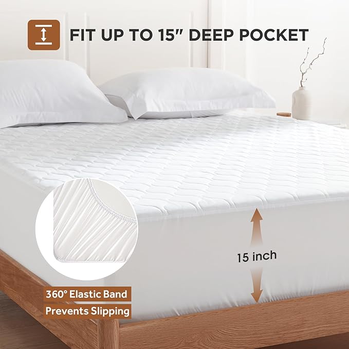 Heated Mattress Pad Full - Bed Warmer with Memory & Preheat Functions, 2-10 Hour Auto Off & 9 Heat Settings, Single Controller, Fast Heating, Deep Pocket, Electric Mattress Pad Full 54"x75"